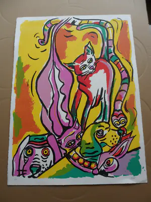 Anke Peddemors - Zeefdruk, dieren kopen? Bied vanaf 30!