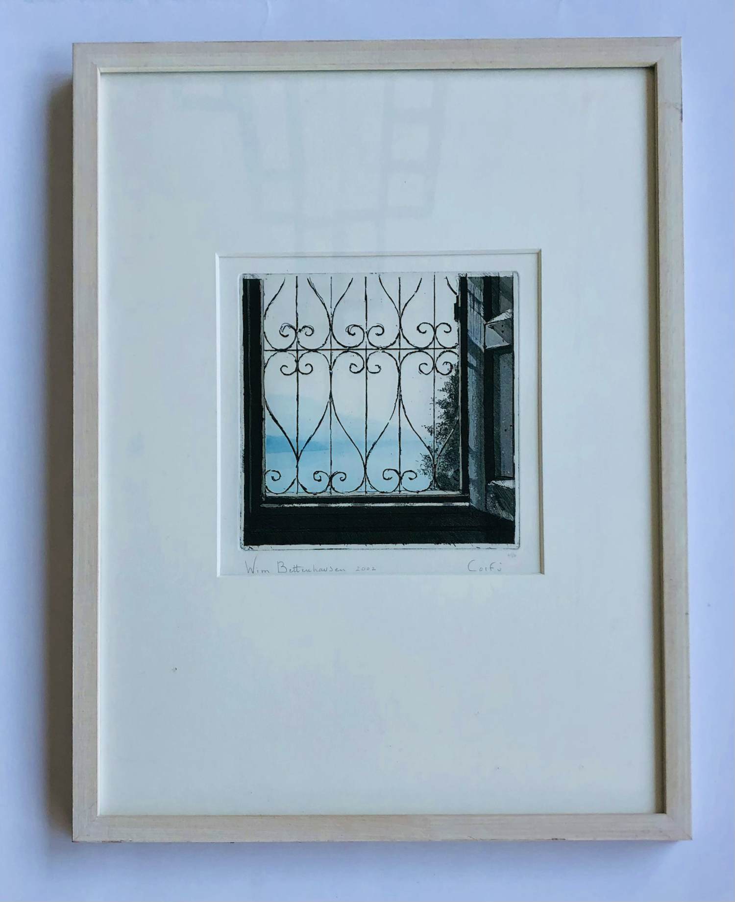 Wim Bettenhausen - Corfu 2002 met lijst. kopen? Bied vanaf 75!
