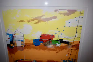 Theo Koster - Zeefdruk Nr. 90 - Connection - Ingelijst kopen? Bied vanaf 75!