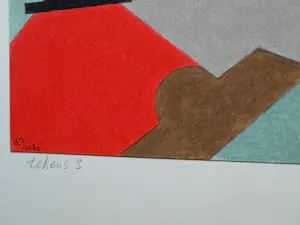 Doorlie Gerdes - Ingelijste potloodtekening , Tekens – 2020 - Lijst, 53 x 43 cm. kopen? Bied vanaf 100!