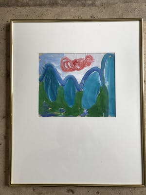 Jacques Slegers - Bergland met vogelwolk kopen? Bied vanaf 90!