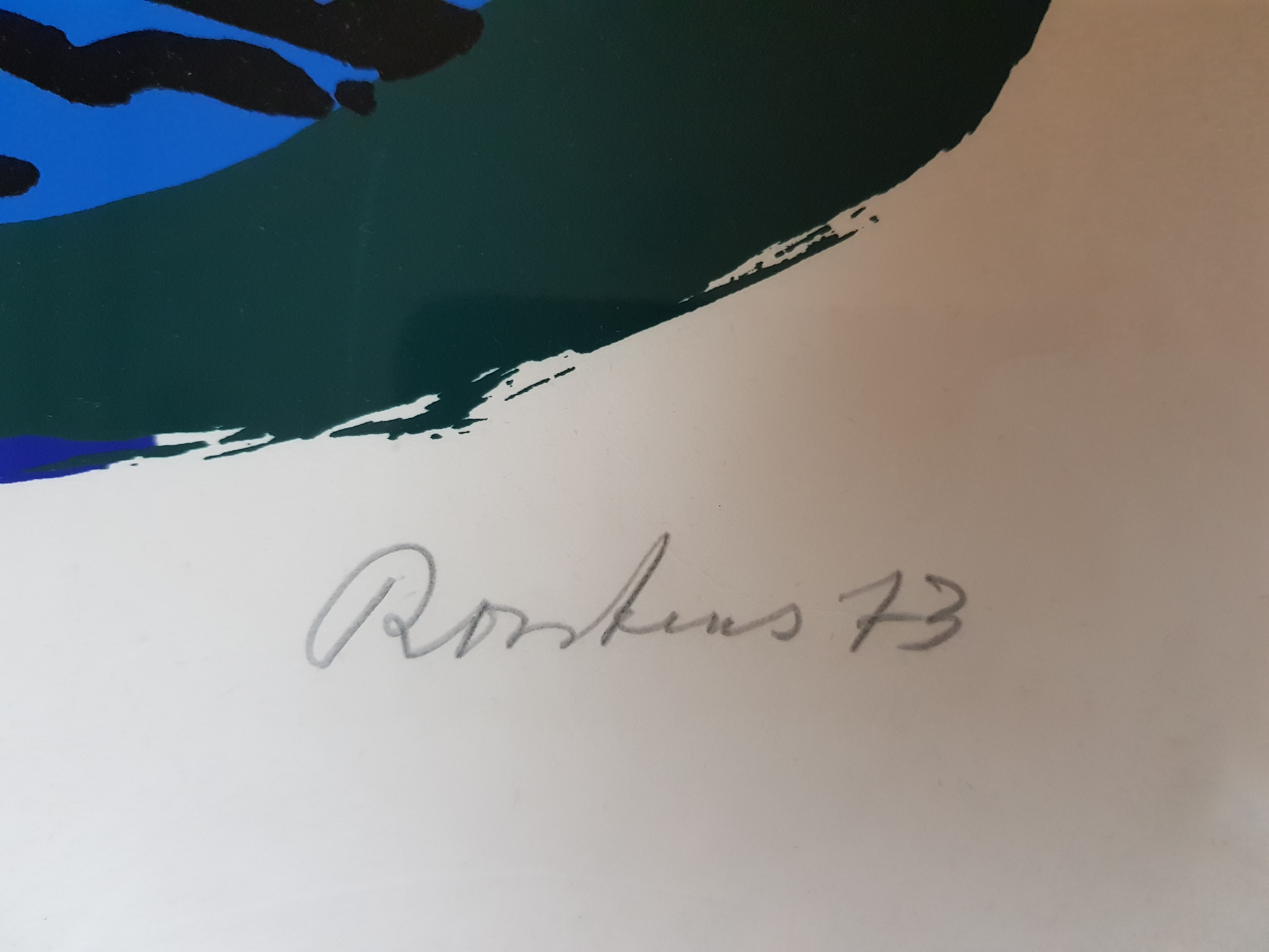 Anton Rooskens - Litho P^V/XXX, gesigneerd en 1973 (ingelijst) kopen? Bied vanaf 395!