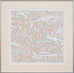 Peter Struycken - unieke computertekening: TKN 105 - 1991 kopen? Bied vanaf 850!