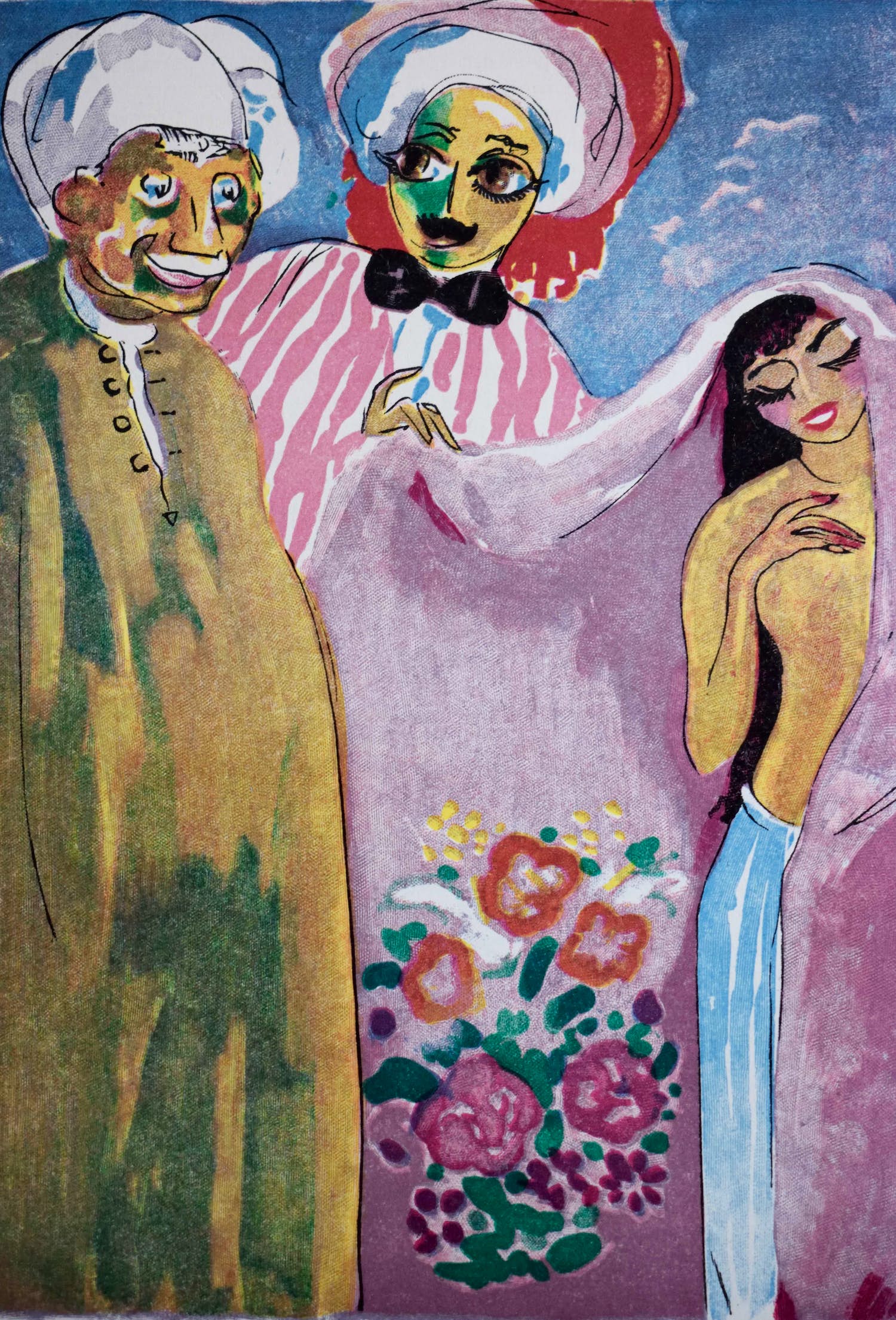 Kees van Dongen - Houtgravure - La belle endormie verkocht voor € 50!