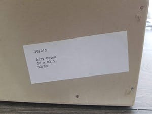 Arty Grimm - Compositie op blauw kopen? Bied vanaf 75!