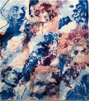 Paul Smulders - zonder titel met lijst (GJ-26) verkocht voor € 95!