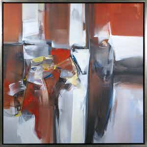 Wilfred Lang - Acryl op doek, Zonder titel (Groot) verkocht voor € 1!