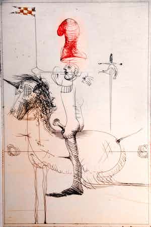 Dan Erceanu - ‘Up to Battle’ - Surrealistische ets - nieuwstaat verkocht voor € 39!