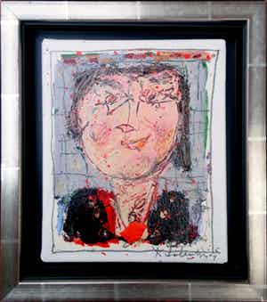 Kees Salentijn - Kees Salentijn - Carmela - Olieverf op doek verkocht voor € 350!