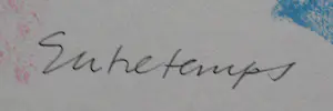 Simon Vinkenoog - Krijttekening: Eutretemps - 1993 kopen? Bied vanaf 150!