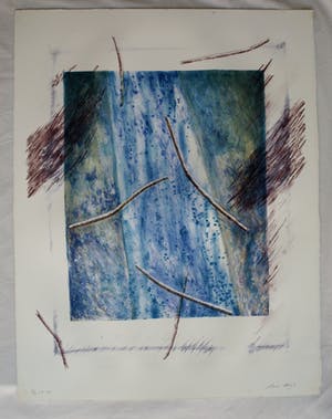 Kees Slegt - Litho, “Zonder titel” – 1983 – oplage 28 ex. kopen? Bied vanaf 35!