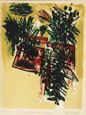 Corneille - 1960 - Vol d'oiseaux au printemps - Ook in het Stedelijk Museum Amsterdam kopen? Bied vanaf 699!