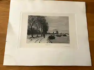 Willem Steelink (sr.) - Winter - een fraai winterlandschap verkauft für € 50!