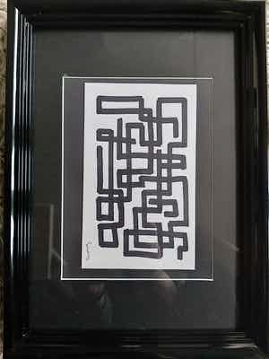 Siep van den Berg - Inkt op papier verkocht voor € 125!