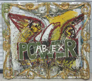 Loren Munk - Gemengde techniek op doek, Ab-ex power (Zeer groot) kopen? Bied vanaf 1!