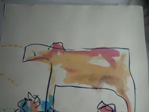 Anton Heyboer - Acryl en pastel , 2 Vrouwen & het Dier – 107 x 79 cm. kopen? Bied vanaf 150!