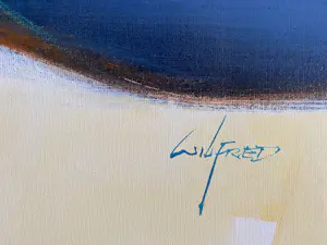 Wilfred Lang - abstracte compositie kopen? Bied vanaf 1500!