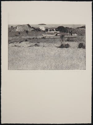 Jan Hein van Rooy - Ets, Borinage, Landschap bij Dour kopen? Bied vanaf 1!