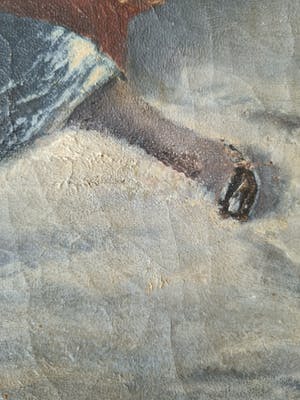 Niet of onleesbaar gesigneerd - Gezin in de kou kopen? Bied vanaf 1!