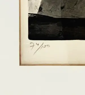 Jan Cremer - ‘Donar’ - Ets, 1975. Ingelijst in houten lijst kopen? Bied vanaf 175!