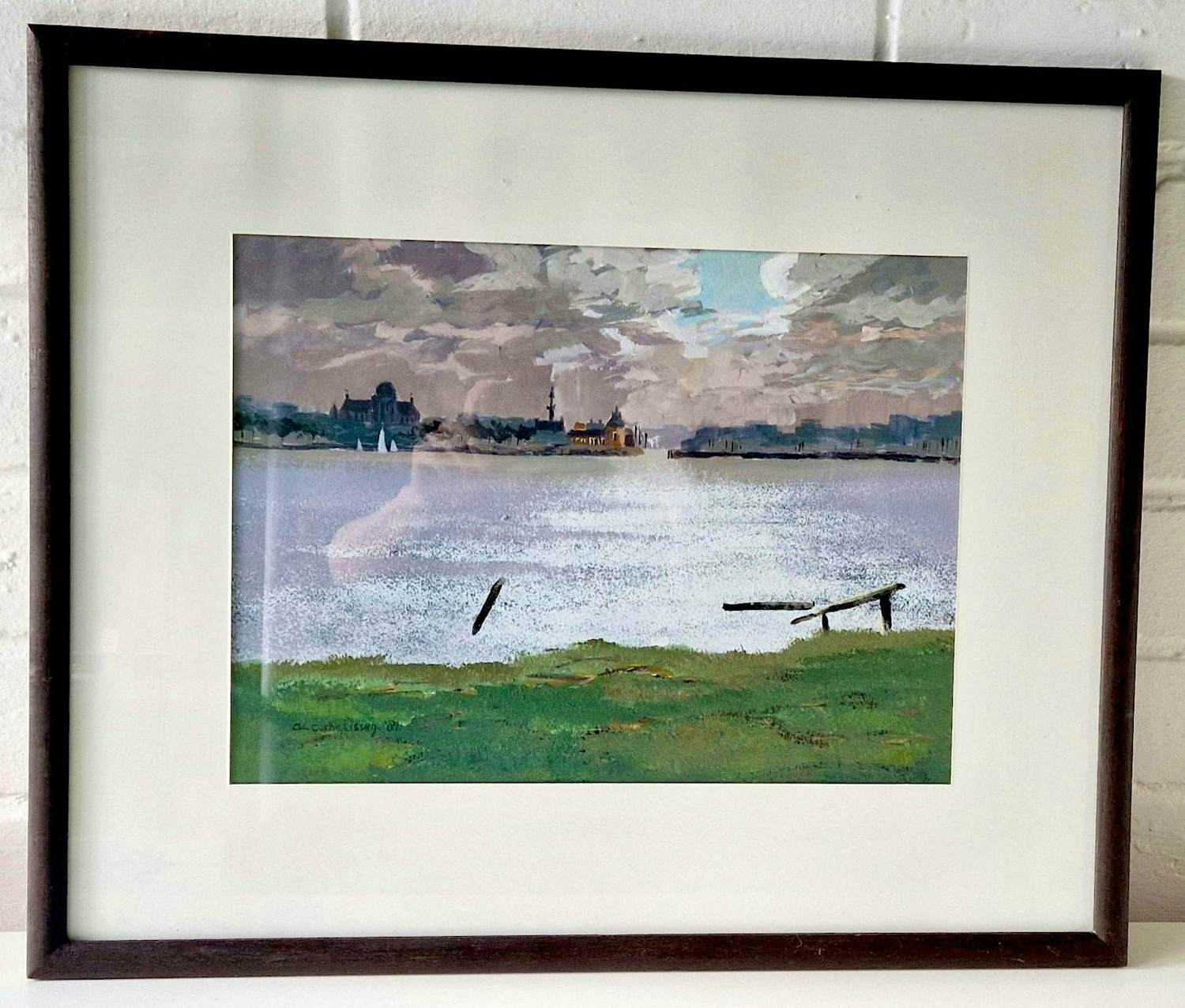 Ad Cornelissen - Gesigneerd landschapsschilderij, gedateerd '81 kopen? Bied vanaf 50!