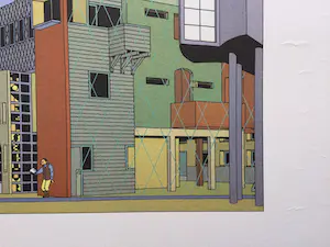 Joost Swarte - "De Toneelschuur" | affiche - ingelijst kopen? Bied vanaf 50!