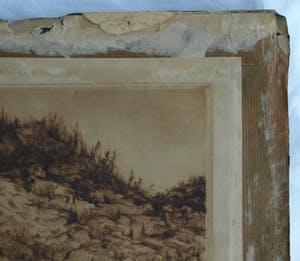 Johan D. Scherft - Ets , “Duinpunt” – gesigneerd – ca 1940 kopen? Bied vanaf 10!