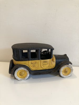 Curiosa - Vintage zware gietijzeren Yellow Cab van Arcade kopen? Bied vanaf 1!