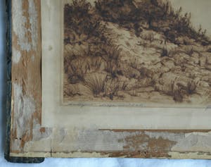 Johan D. Scherft - Ets , “Duinpunt” – gesigneerd – ca 1940 kopen? Bied vanaf 10!