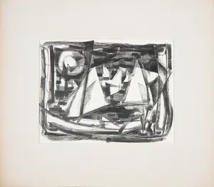 Harmen Klaas Post - Pentekening, De zeilboten kopen? Bied vanaf 40!