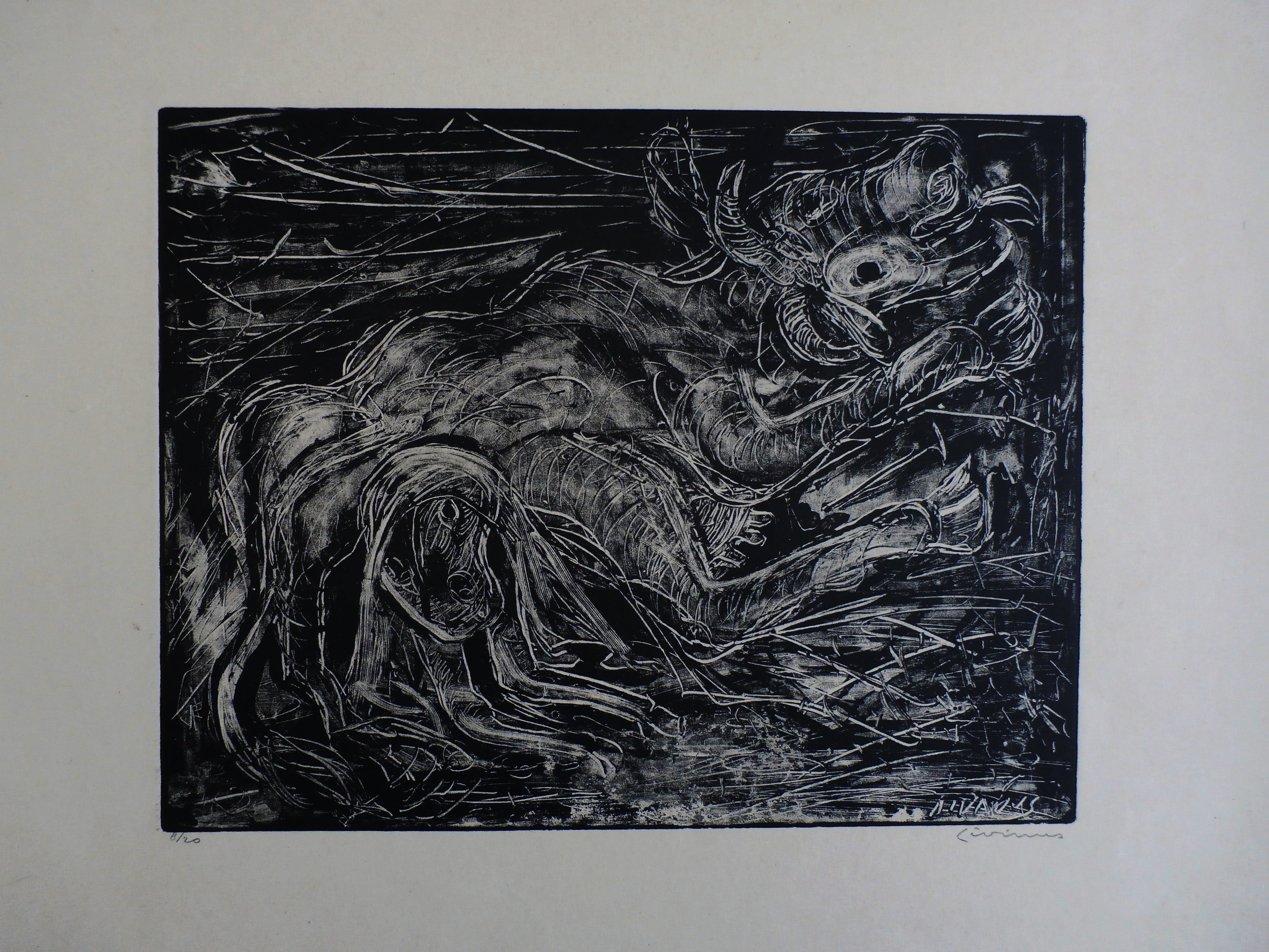 Livinus van de Bundt - litho: La Vache kopen? Bied vanaf 40!