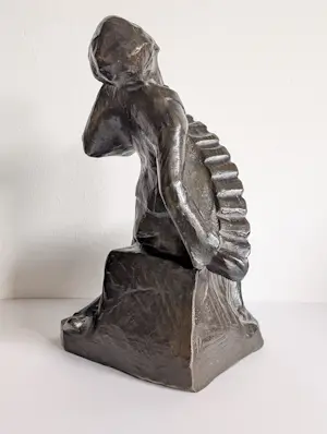 Andre Potteau - Accordeonist in brons groot formaat kopen? Bied vanaf 325!