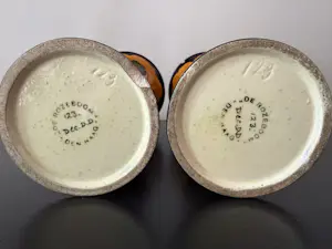 AcheterPlateelbakkerij De Rozeboom - Set vasen, Art Nouveau genummerd 123? Enchérissez de 325!