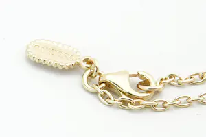 2 - Elegant 14krt gouden PANDORA "Moments" collier met pareltjes. kopen? Bied vanaf 320!