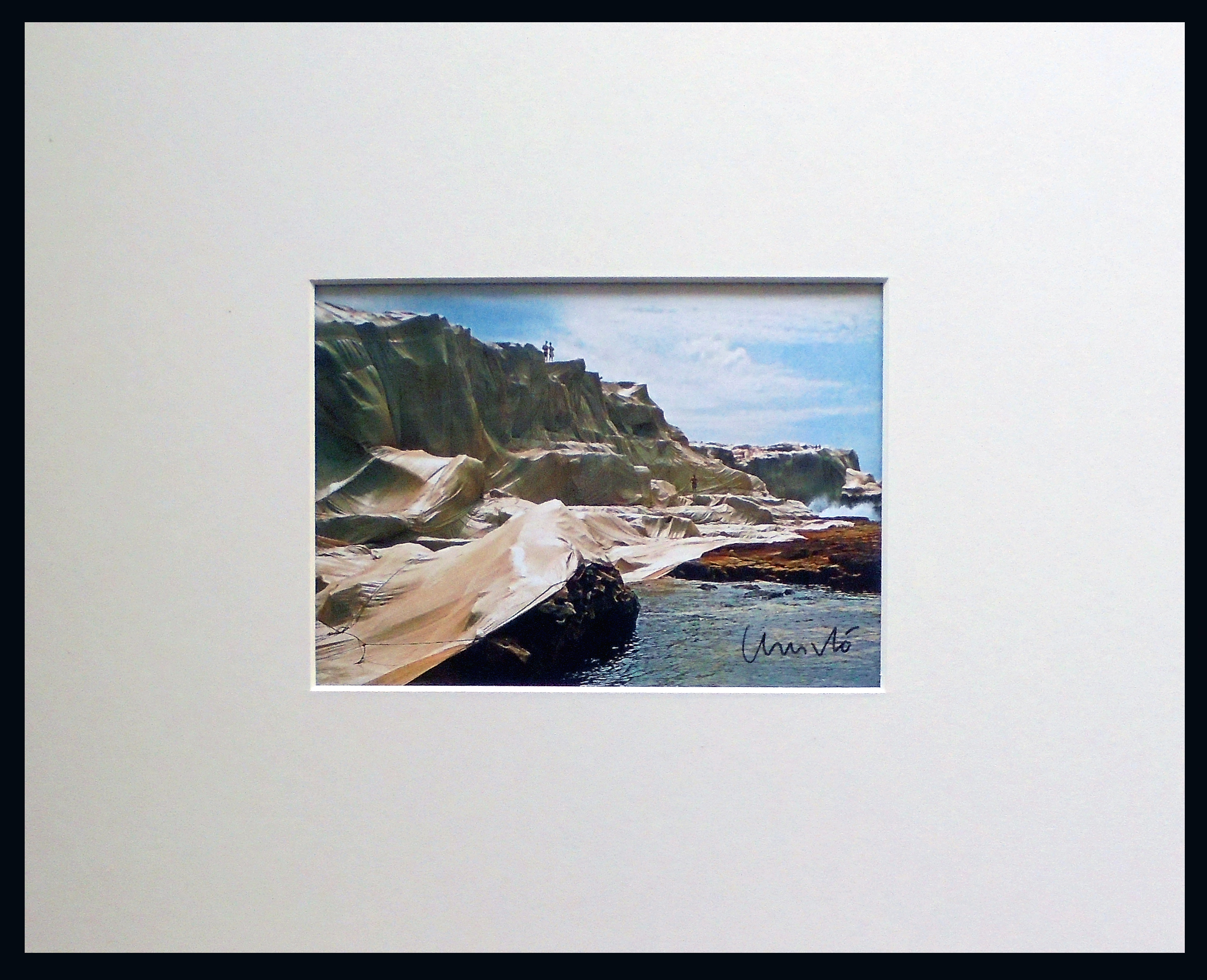 Christo - Project - Wrapped Coast - 1969 - artcard handgesigneerd -ready to frame kopen? Bied vanaf 45!