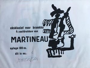 Anton Martineau - map met 4 zeefdrukken in oplage van 100 in opdracht gedrukt kopen? Bied vanaf 70!