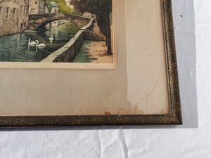 Frederic Louis Leve - Riviertje door Brugge met Zwanen kopen? Bied vanaf 34!