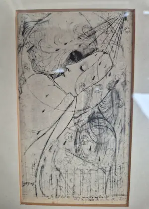 Jan Toorop - Elegante Art Nouveau afdruk naar Jan Toorop – symbolistische vrouw – ingelijst kopen? Bied vanaf 25!