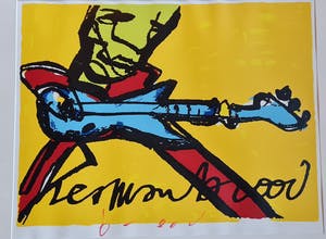 Herman Brood - Guitar - gesigneerd- genummerd kopen? Bied vanaf 1!