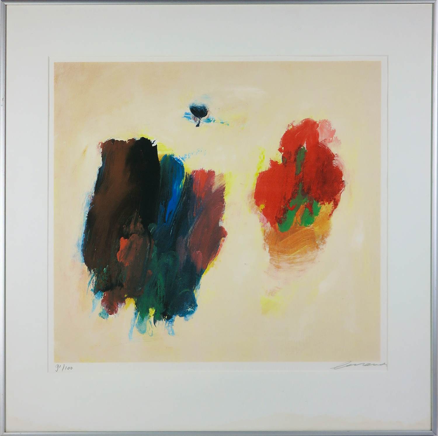 Eugène Brands - Zeefdruk op papier, Nuages - Ingelijst kopen? Bied vanaf 350!