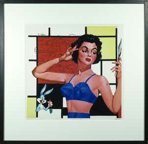 Alfred Degens - Lambdaprint, Art for Arts Sake - Ingelijst verkocht voor € 35!