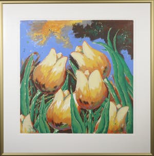 Roel Hofman - Zeefdruk, Tulpen II - Ingelijst (Groot) kopen? Bied vanaf 20!