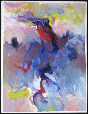 Franscz Witte - Acryl op papier, Zonder titel kopen? Bied vanaf 1!