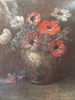 Buy Emanuel van der Ven - Bloemstilleven? Bid from 100!