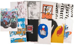 Martin van Dijk - Arthur Bernard, Nico Vrielink e.a., Lot van 10 zeefdrukken kopen? Bied vanaf 1!