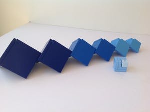 Kurt Naef - Kubus Cella Blue (1978), houten kubus in originele verpakking kopen? Bied vanaf 89!