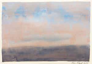 Henri Plaat - Gouache, Landschap verkocht voor € 1!