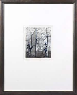 Constant - Ets en aquatint, Sade en het Labyrinth - Ingelijst verkocht voor € 300!