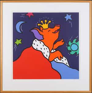 Shunyam - Zeefdruk, My favourite star - Ingelijst verkocht voor € 40!