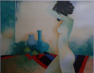 Frank Lejeune - Vrouwelijk naakt - ingelijst kopen? Bied vanaf 40!